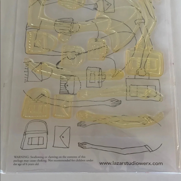 Poppet Collage Cling Stamps by Claudine Hellmuth Collection CHS207 Adult's Arms - Picture 6 of 6